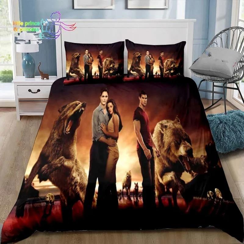 3D The Twilight Saga Hd Printed Comfortable Duvet Quilt Cover Pillowcase Bedding Set Children Bedroom Decoration Home Textile