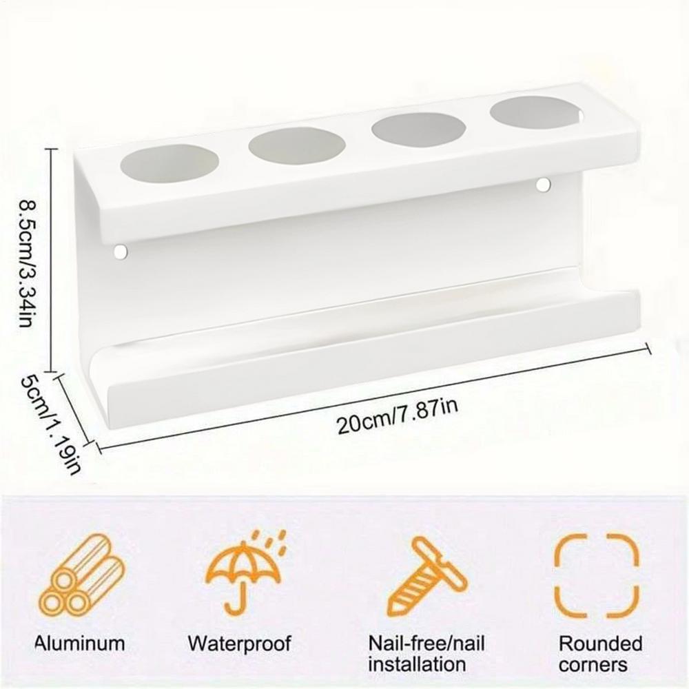 Toothbrush Holders No Drilling Wall Mount With Diatomite Base Bathroom Toothbrush Holder Storage Rack For Toothpaste Kitchen