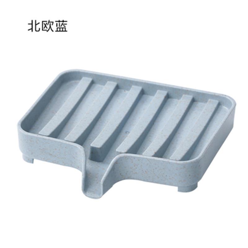 New Usage Environmental Friendly Type Soap Dish Holder For Bathroom Toliet Soap Box Plastic Storage Container With Drain Water Bathroom Gadgets