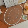 Stainless Steel Oval Mesh Basket for Filtering, Washing, and Storage