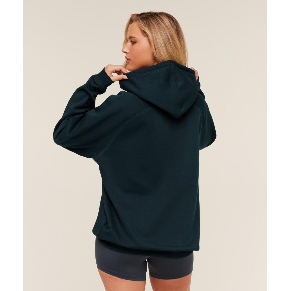 Gymshark Training Oversized Fleece Hoodie Deep Petrol Blue B5a7n Udrl