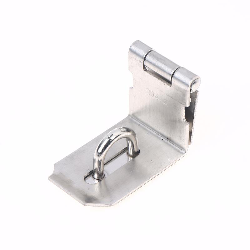 1 Set Stainless Steel Padlock Clasp Gate Hasp Staple Door 90 Degrees Latches Lock Shed Latch Household Burglar-Proof Hardware