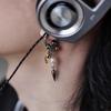 Fashion Forward Conical Pendant Earrings Ear Drop With Detailing Punk Inspired Alloy Jewelry Gift For Her