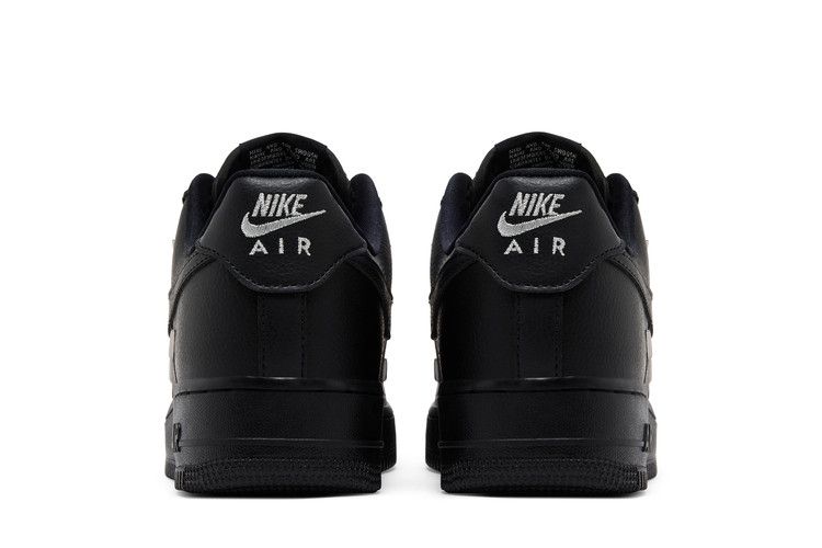 Nike Air Force 1 Low '07 LX Black Silver Mini Swoosh (Women's)