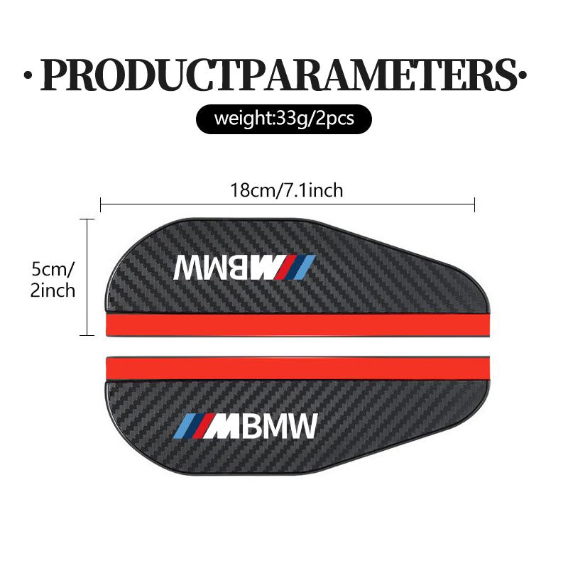 2pcs Carbon Car Rearview Mirror Rain Eyebrow Blocker Sun Visor For BMW M Performance Alpina M3 M5 M6 X1 X3 X4 X5 G20