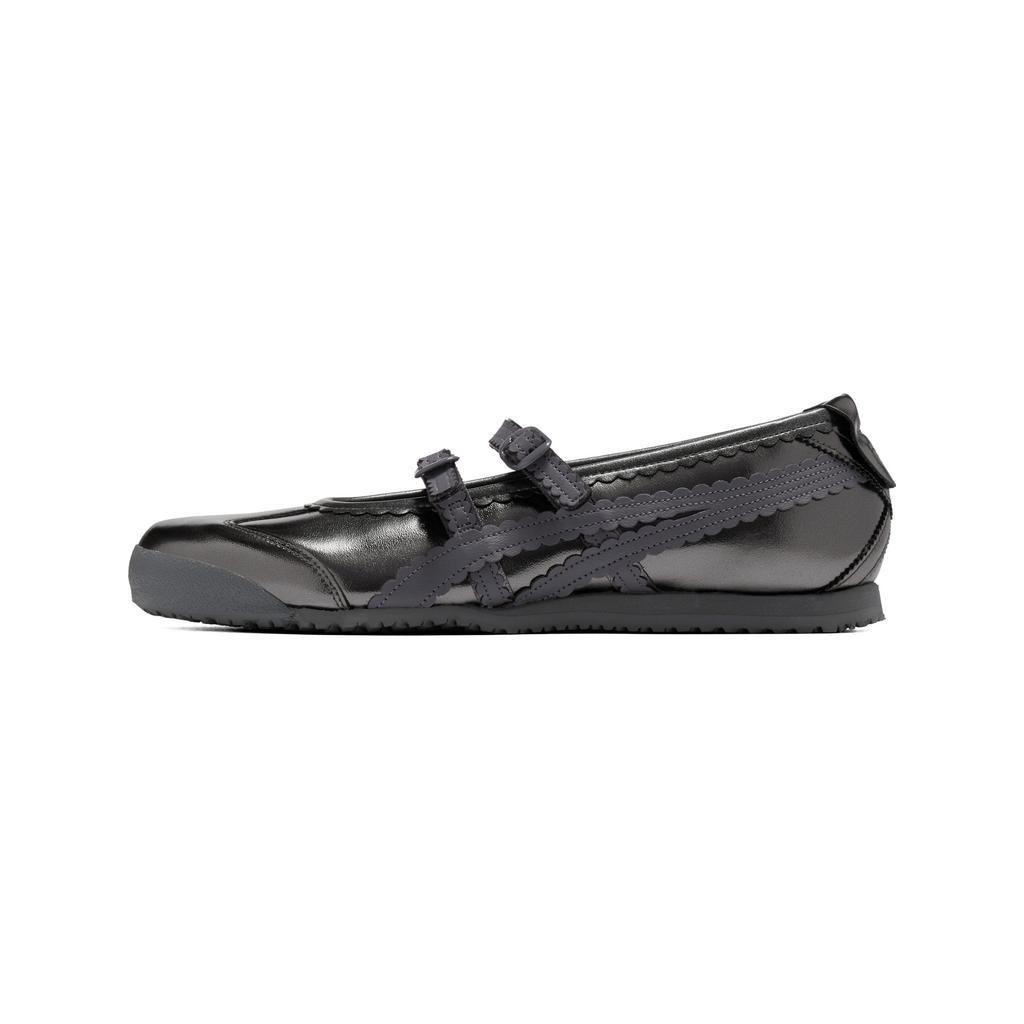 ONITSUKA TIGER Mexico 66 Tgrs Bequeme flache Mary-Jane-Schuhe Damenschuhe Silber Grau 1182A708-020