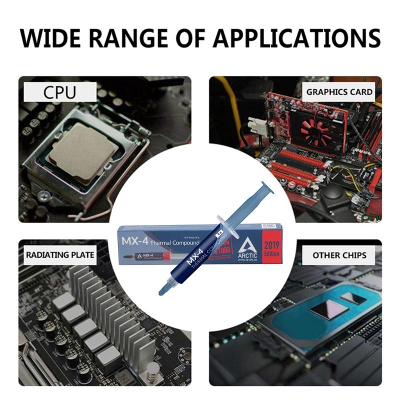 MX4 Thermal Paste Efficient Heat Conductivity Paste 8g For Universal Use In PC And Laptops MX-4