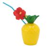 12pcs Hawaiian Party Cups Innovative Stylish Food Grade Drinking Cups with Lids and Straws for Hawai