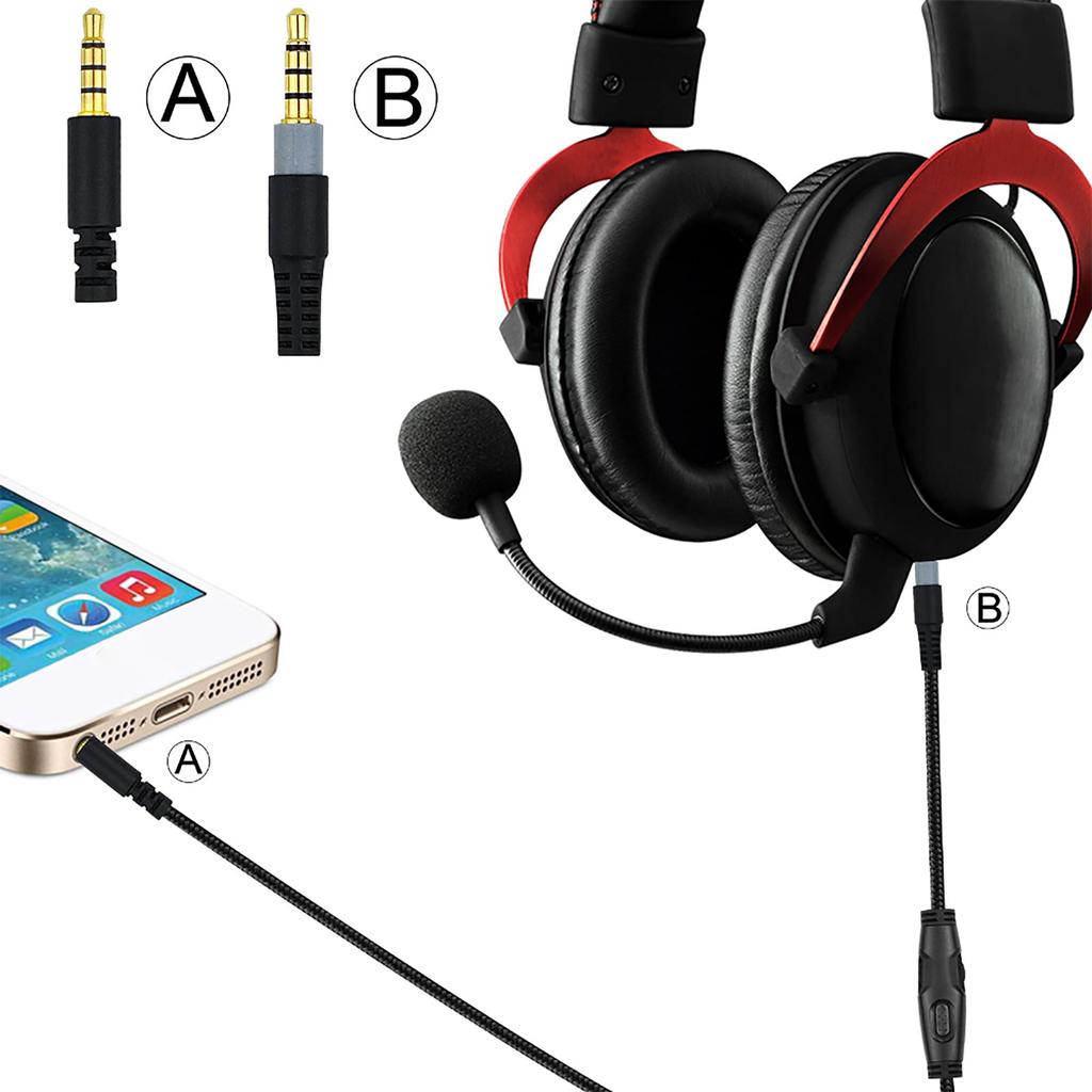 High-Quality Headphone Audio Cord Cable Audio AUX-Cable for HyperX Cloud Headphones Replacement Cable for Gamers