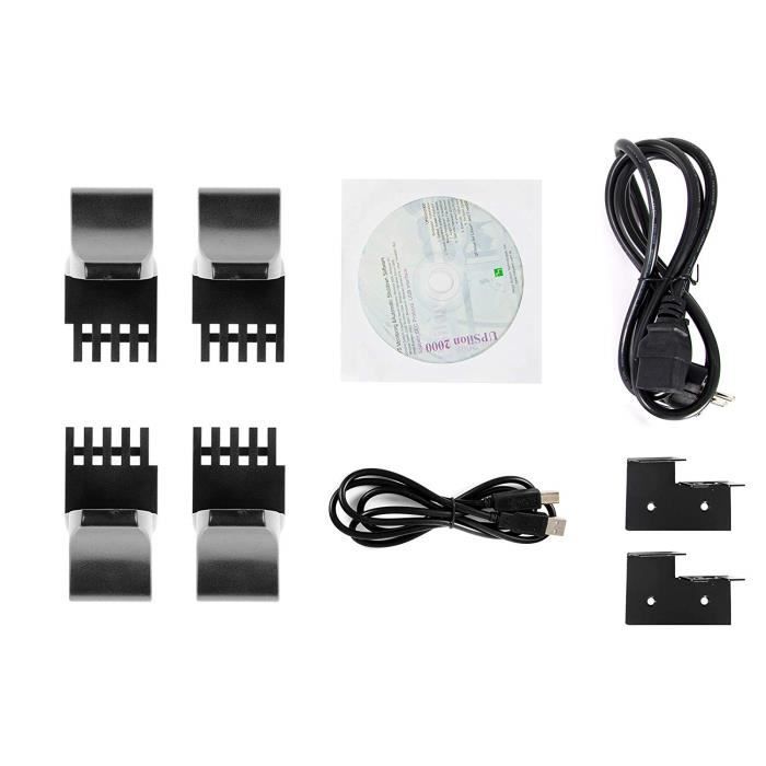 Green Cell® UPS Online Alimentation Onduleur 2000VA (1800W) avec écran LCD 4 x 12 V/9 Ah 6X IEC320 C13-10A