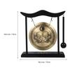 Copper Gong With Mallet Sturdy Handicraft Vintage Pattern Brass nament Desktop Figurines Miniatures Chinese