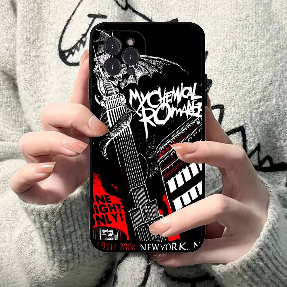 My Chemical Romance Phone Case For IPhone 17 16 15 Plus X 14 11 12 13 Mini Pro Max Mobile Cases