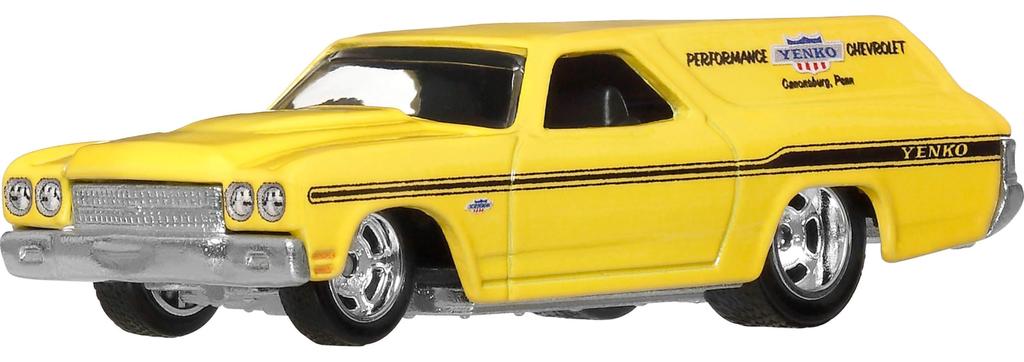 Hot Wheels Car Culture Fast Wagon '70 Chevelle SS Wagon Vehicle Toy Diecast Car for Ages 3 and Up, Yellow, JBK67