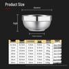 304 Stainless Steel Double-Layer Anti-Scald Bowl