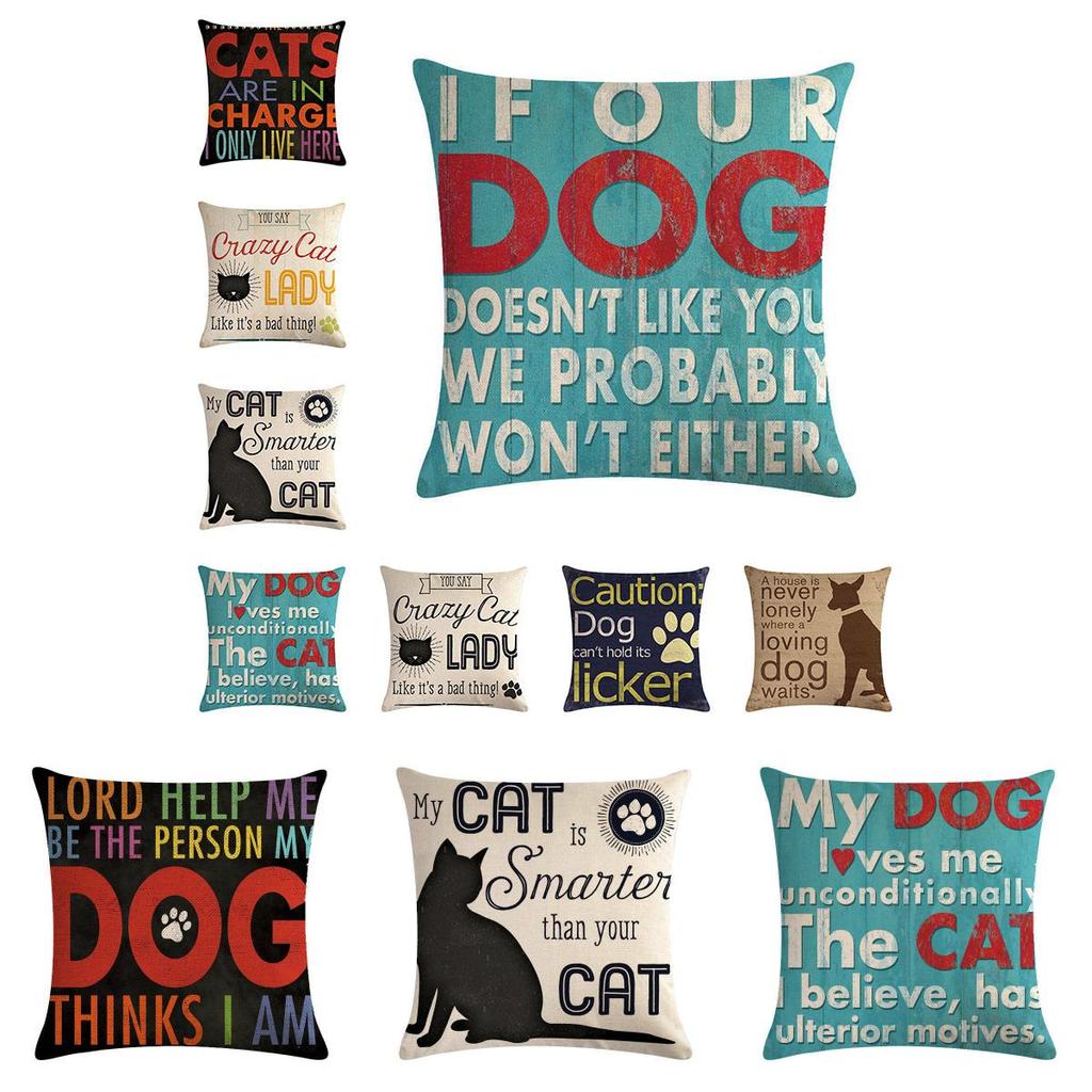 Versatile Cotton Linen Pillow Cover For Sofa Chair Car Seat Decoration
