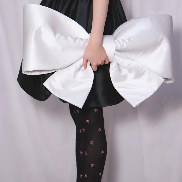 Pink ribbon stockings