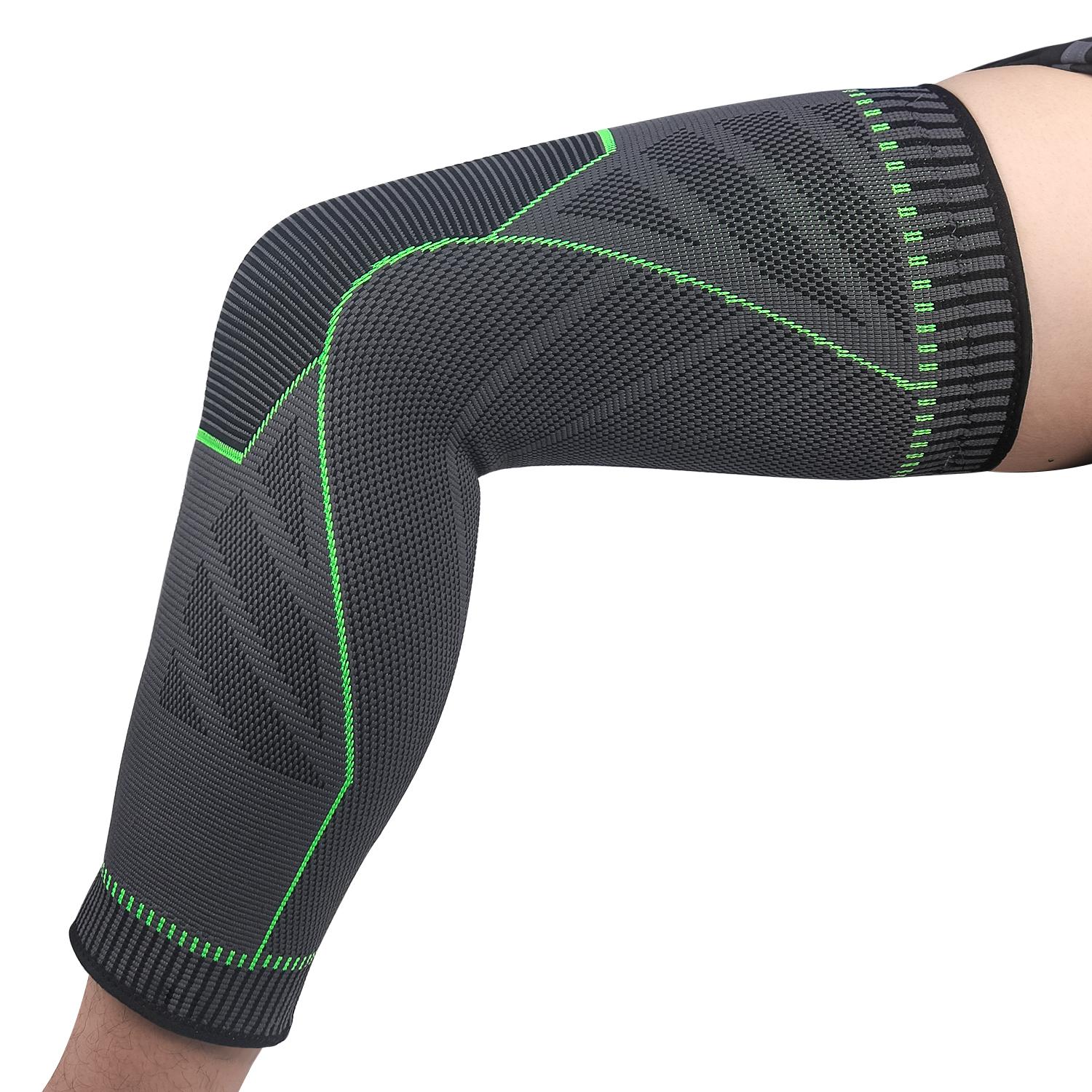 Hot Sale High Elastic Fitness Compression Knee Support Brace Sports Equipment for Knee Pain Relief and Protection M зелёный
