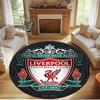 Liverpool Football Club Print Round Rug, Washable Floor Carpet, For Entryway Dorm Laundry Room Office Study, Home Decor Birthday Christmas Gift
