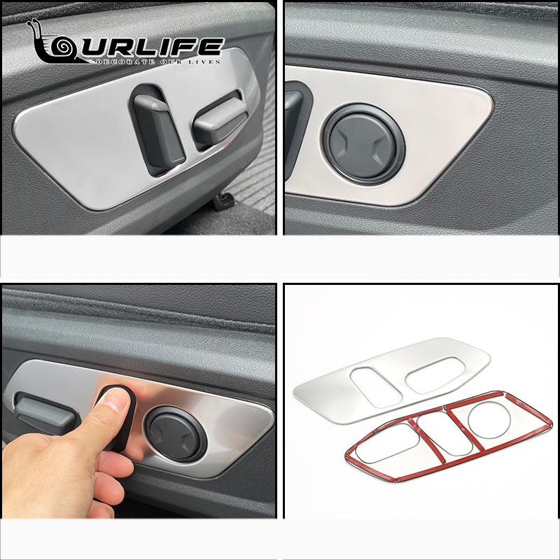 Metallsitzknopfaufkleber Teile Zubehör Innenausstattung Autositzsteuerschalterabdeckung Aufkleberverkleidung Für Hyundai Tucson 