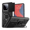 KEYSION Shockproof Armor Case for for IQOO Z10 Turbo Pro 5G Slide Camera Protection Ring Stand Phone Cover for IQOO Z10 Turbo 5G