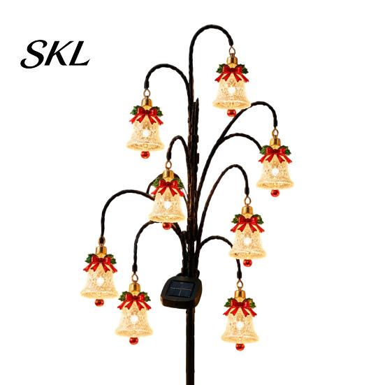 Festive Driveway Lighting Solutions Solar Christmas Tree Stake Lights, Outdoor Waterproof LED Pathway Garden Gifts for Homeowners Lamps Yard
