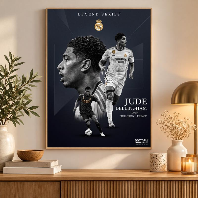 Jude Bellingham Diamond Painting Kit 5D Full Drill DIY Diamond Mosaic Wall Art Home Decor