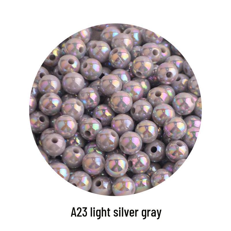 Iridescent AB Color Bubble Beads – Handmade for DIY Bracelets, Wedding Dress Accessories, and Imitation Pearls