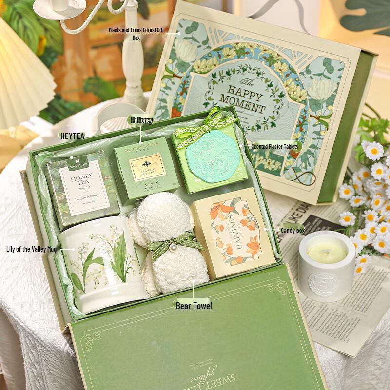 

Romantic Forest Lily of the Valley Ceramic Mug Gift Set Set 16