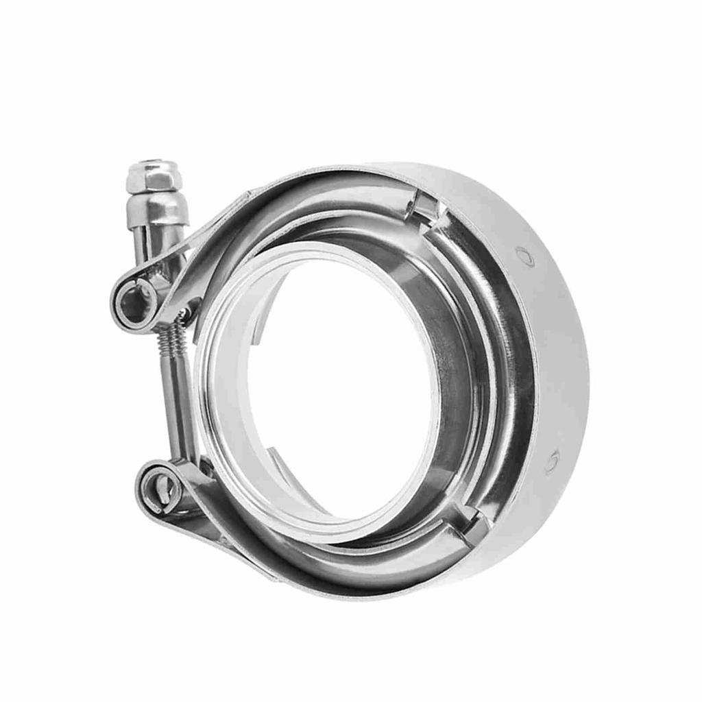 2 Inch V Band Clamp Flange Kit for Turbo Exhaust Downpipes Stainless Steel