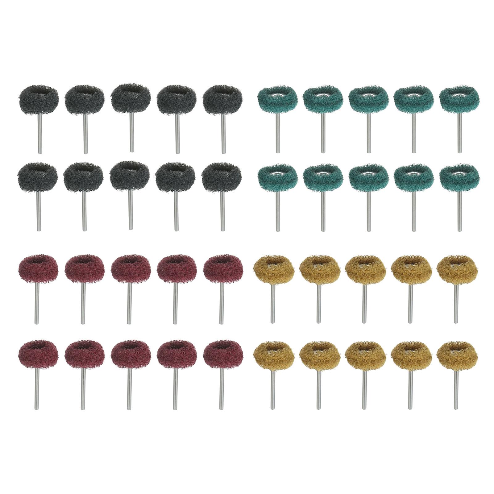 

Мини-полировальный круг T-типа, 40 шт., с ручкой, полировальный круг из нейлонового волокна, многофункциональный шлифовальный круг разноцветный