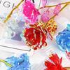 Seven-Color Preserved Rose with Gold Foil - Handmade Floral Gift for Valentine's and Mother's Day