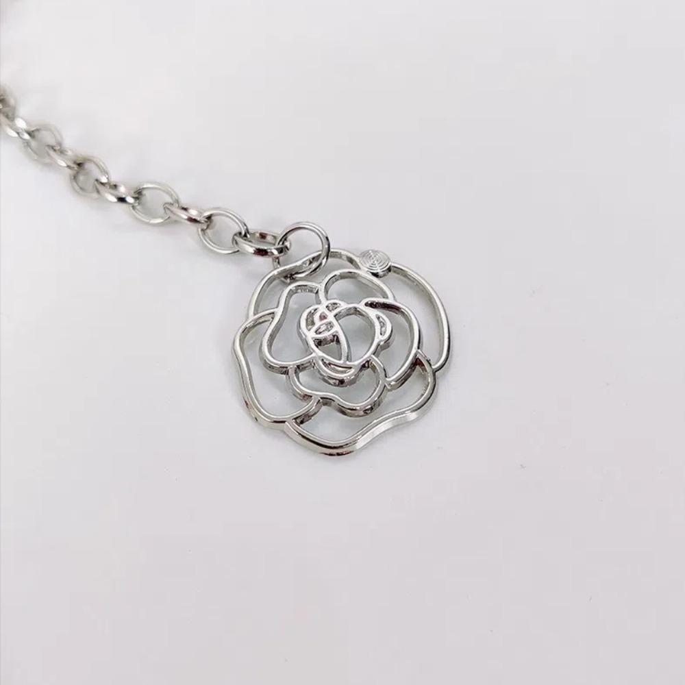Rose Flower Waist Chain Adjustable Skirt Decoration Belt Fashion Flower Chain Belt  Women