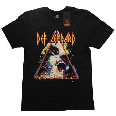 Def Leppard T-Shirt Hysteria Band Offiziell Neu Schwarz