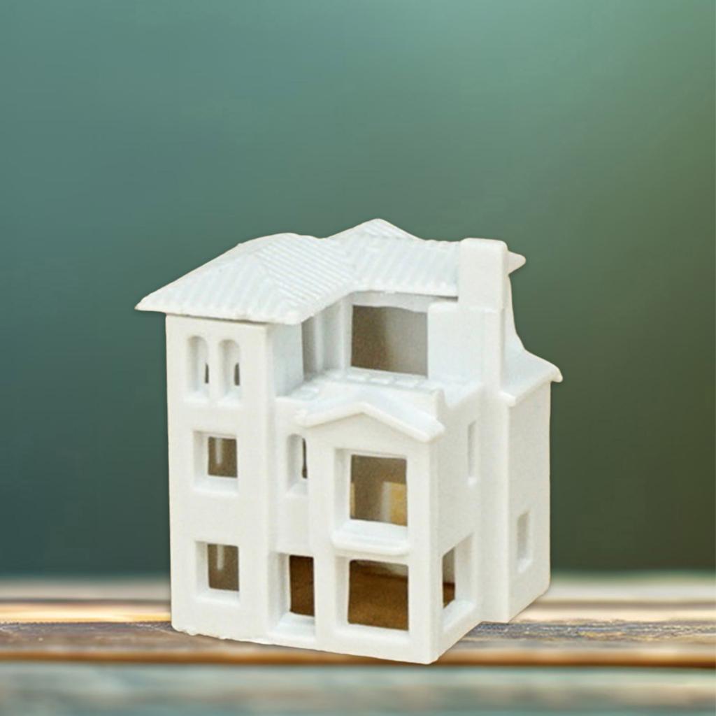 N Scale 1:500 Villa Building Assembling Model Outland Realism Scene Sand Table Buildings Model Dollhouse Building Model