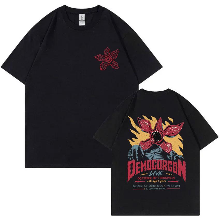 Eddie Munson The Demogorgon T-shirt Cannibal Flower Monster Graphic T-shirts Unisex Women Vintage Oversized T Shirts Short Sleeve