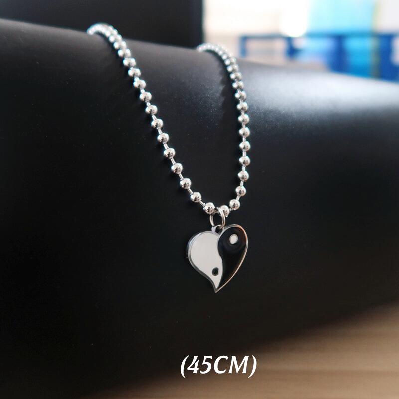 Titanium Steel Heart Necklace For Woman Man Punk Kpop Flame Love Pendant Unisex Collar Chain for Hot Girls Couples Gift