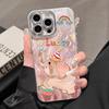 Women's feather yarn Apple 16promax mobile phone case 15pro niche 14plus advanced sense 13 all-inclusive soft case 12