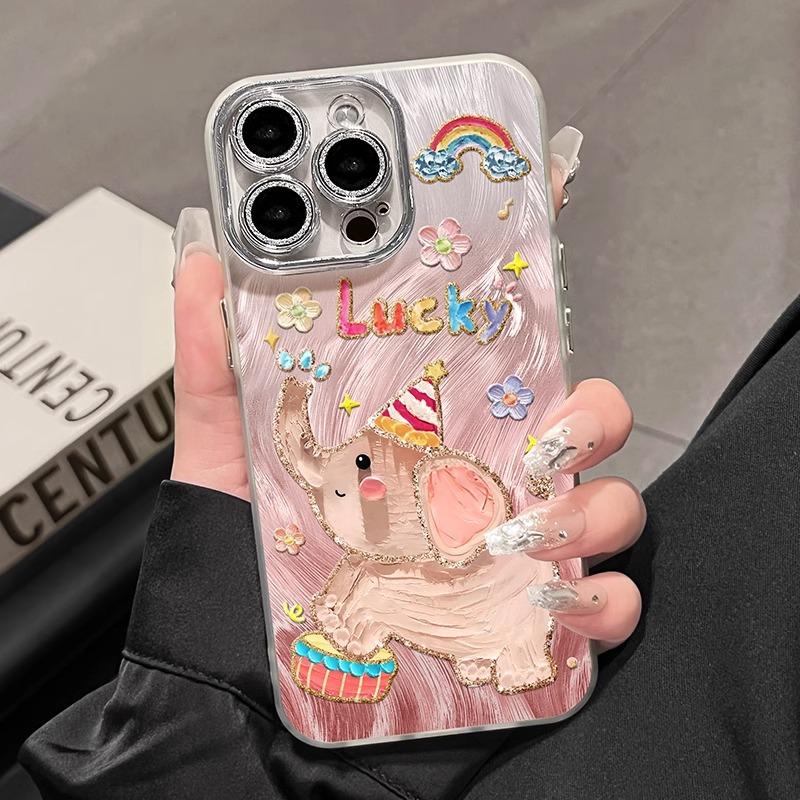 Women's feather yarn Apple 16promax mobile phone case 15pro niche 14plus advanced sense 13 all-inclusive soft case 12