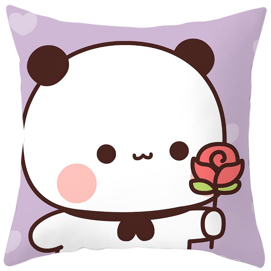 Cute Bear Bubu Dudu Pillowcase Fashionable Anime  Sweet Couple Gift  Sofa Room Bedside Home Decoration