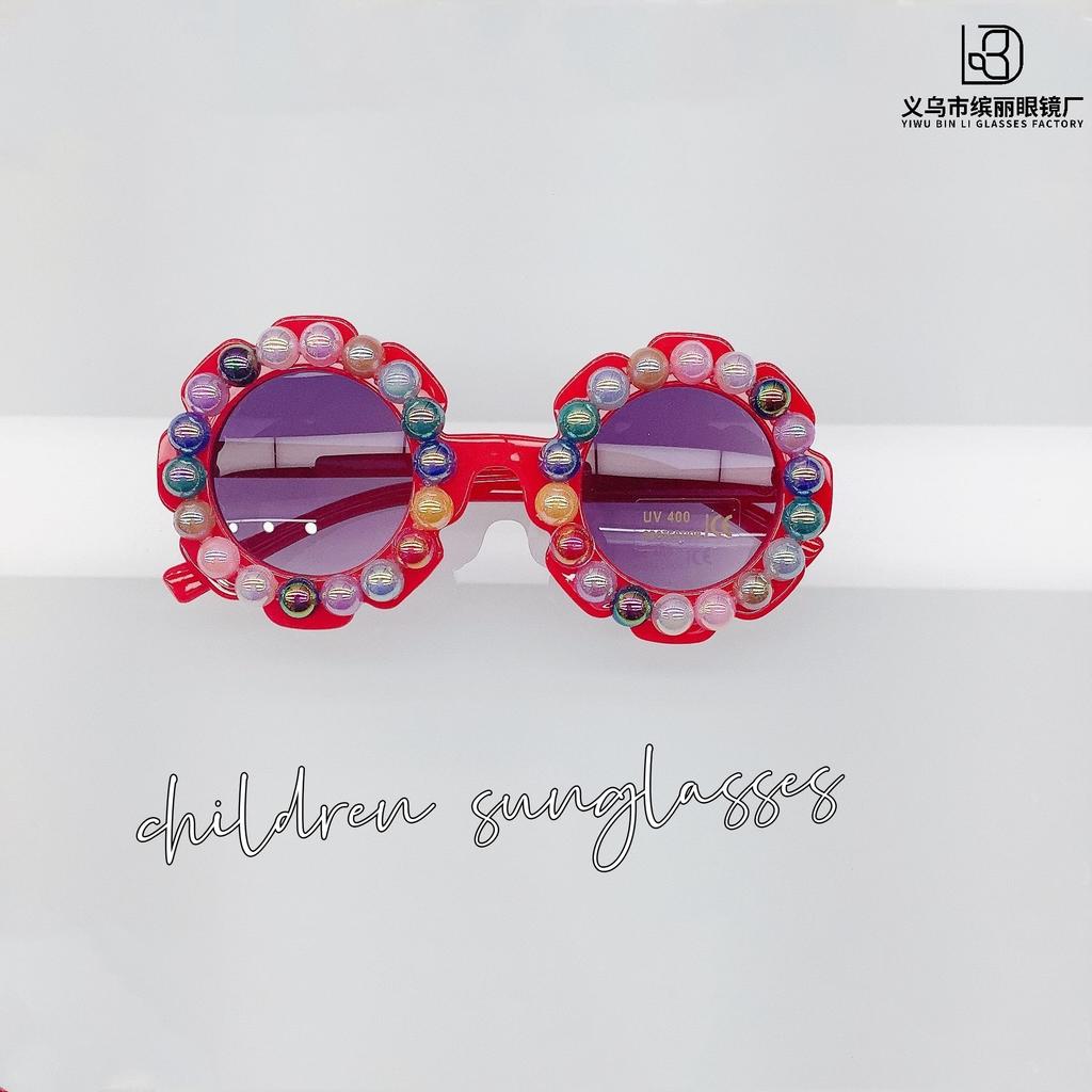 Fashion Children'S Sunglasses Sun Protection Uv Protection Diy Decorative Sunglasses Trend Boys And Girls Glasses