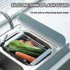Kitchen Sink Splash Guard Faucet Splash Guard 19IN Tray And Mats Stopper Kitchenware Water Barrier For Home Outdoor Household