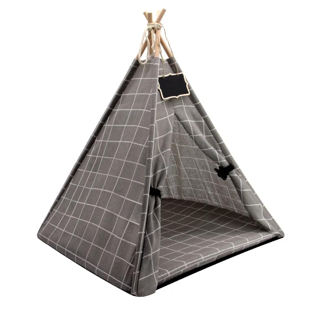 Evcil Hayvan Çadır Evi Kedi Yatağı Taşınabilir Köpek Kedi Teepee Taşınabilir Yavru Kedi İç Mekan Dış Mekan Kulübeleri Evcil Hayvan Kediler İçin Çadır Küçük Hayvanlar Yatağı