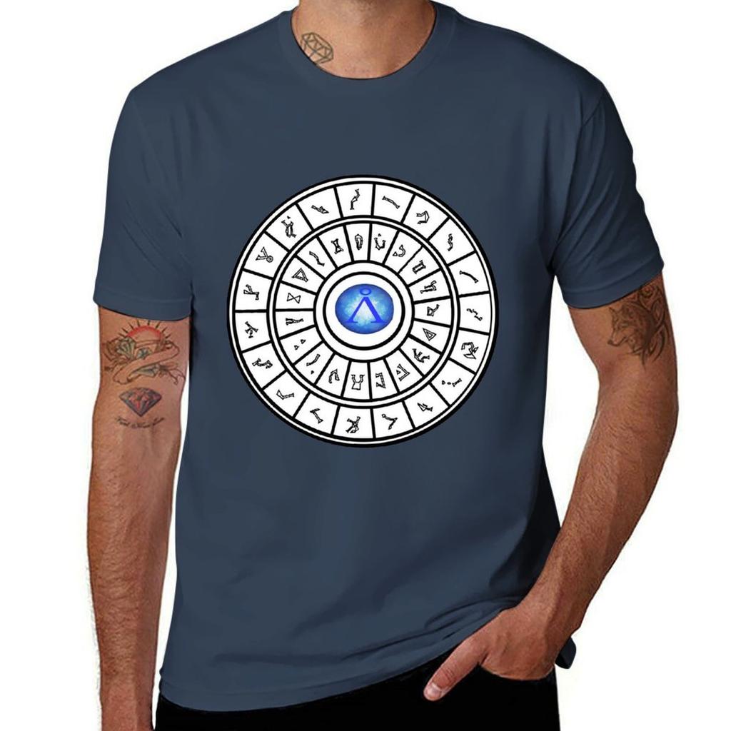 Stargate Wurmloch Wählring T-Shirt Herren T-Shirt Baumwolle Hohe Qualität Baumwoll-T-Shirt 100 T-Shirt