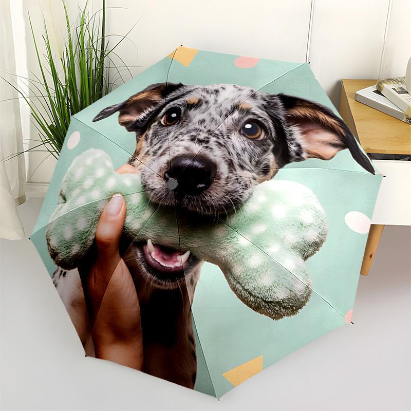 

1pc Dog Toy Automatic Open/close Folding Umbrella, Compact Portable Travel Umbrella, Durable Construction yy251230107