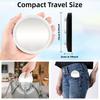 10/20/30X Magnifying Mirror with 3-Color LED Light Suction Cup Dimmable USB Rechargeable Portable Travel Handheld Men Women Makeup Vanity Mirror