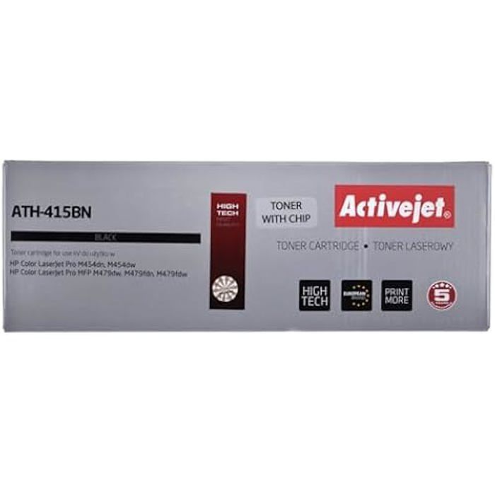 Toner D'imprimante ACTIVEJET Pour HP 415A W2030A - Noir - 2400 Pages