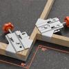 Corner Clamp 90 Degree Clamp Single Handle Corner Clamp with Adjustable Swing Jaw Aluminum Welding Clamp