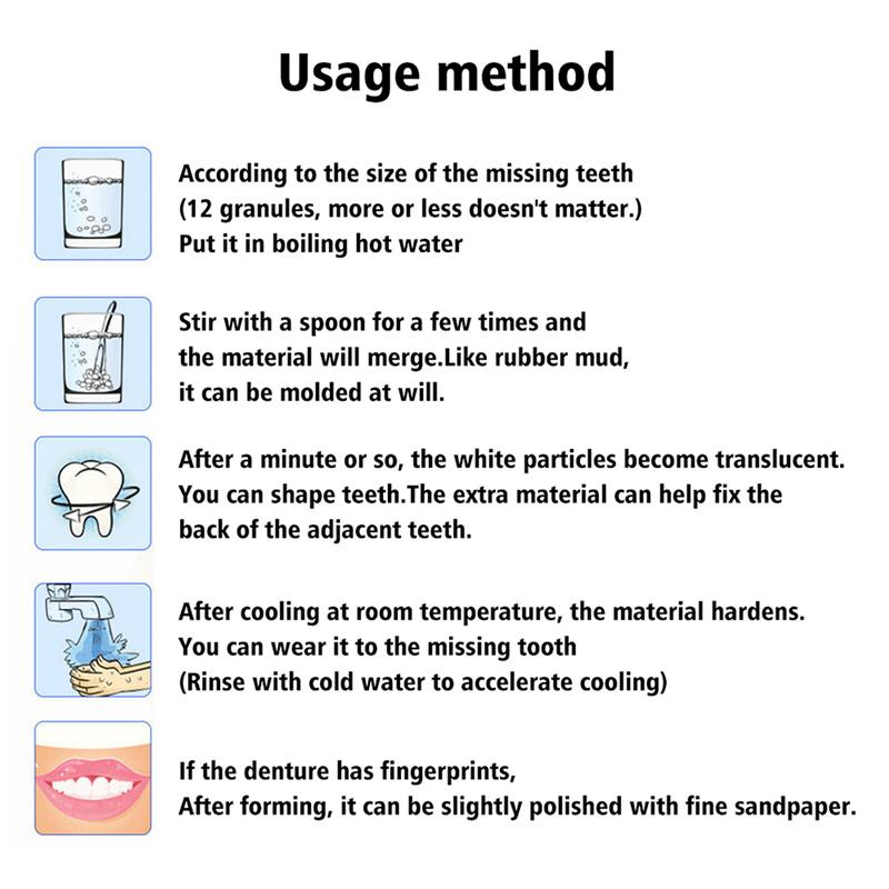 Film And Television Make-Up Dentures Modification Temporary Filling Teeth Glue False Filling Tooth Gap Filling