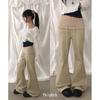 The Pink Hien Folding String Banding Flare Pants