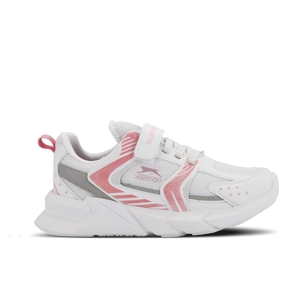 KENDALL-White/Pink Kids Sneakers